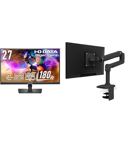 Amazon.co.jp: KTC 27 Inch QHD Gaming Monitor, 180Hz 1ms GTG